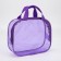 Cosmetic bag with lightning, with handles, purple color
