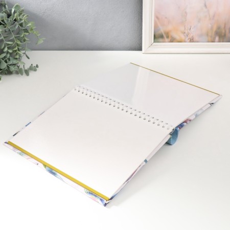 Photo album on 10 magnetic sheets 23x28 cm, int. spiral "Flora Art" bells-4
