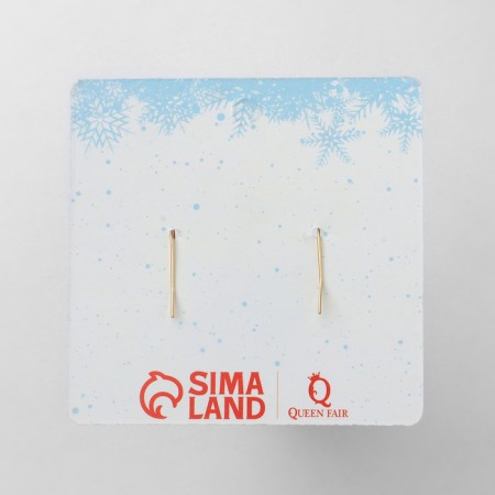 New Year! Earrings "New Year" Balt-Venok, colored in gold-4