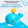 Fountain for the bathtub "Whale", 4 nozzles, 1 ball, works from batteries