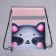 A bag for shoes with a reflective element "Raccoon" size 30 x 40 cm