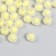 Plastic beads "yellow" matte 20 g d = 0.8 cm