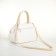 Women's bag with lightning, white color