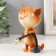 Souvenir Polystone Lac "cat with a vacuum cleaner" 9x5.7x12.3 cm