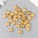 Decor for creativity Plastic "Golden Snowflake with Pearls" set of 30 pcs 1.1x1.1 cm