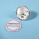 Pocket mirror “warning”, d = 7 cm, white color