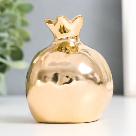 Souvenir Ceramics "Half of the grenade" Gold 7.2x5x8.5 cm-2