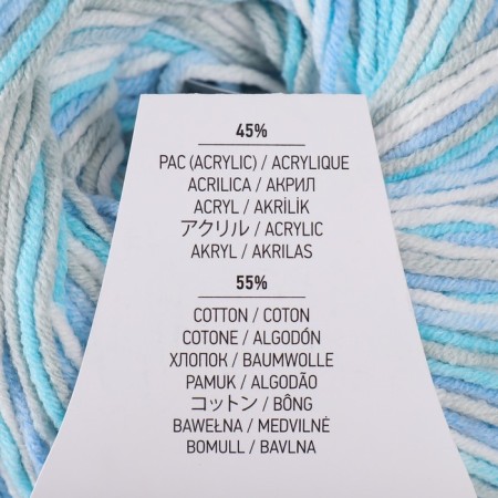 Yarn "Jeans Soft Colors" 55% cotton, 45% acrylic 160m/50g (6203)-3