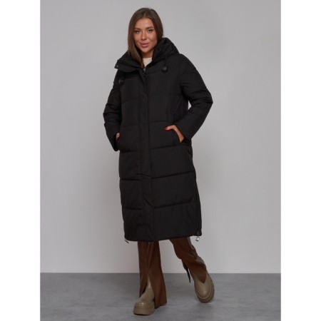 Coat insulated winter female, size 42, black color-20