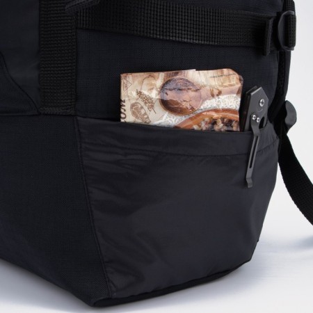 Tourist backpack, 70 l, screed department, 3 outer pockets, huntsman, black color-9
