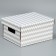 Gift folding white, packaging, “zigzags”, 32.2 x 25.2 x 16.4 cm