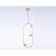 Suspended lamp with a replaceable lamp Ambrella Light, Crystal, Tr5431, 2XG9, Color Gold