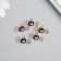 Decor for creativity Metal, enamel "Spider with a smile" black 1.2x2.1 cm