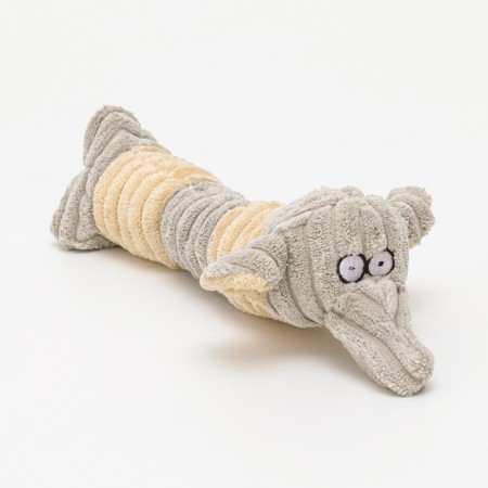 Textile toy "dog", 24 x 8 cm, gray-4
