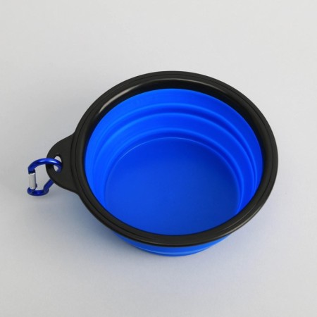 Silicone bowl “Who is good here?”, 350 ml, blue, 12.8 x 4.5 cm-6