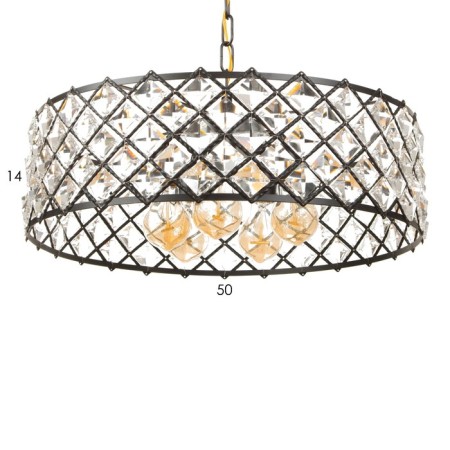 Chandelier 91298/5 E14 40W Black 50x50x76 cm-4