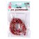 Beads made of natural stone "Rodonite" set of 58 pcs., Size 1 pc. - 6 mm