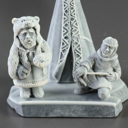 Souvenir "Shaman and Hurt Hunter" 10.5cm-3