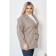 Women's jacket, size 62, gray-brown color
