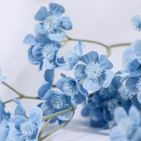 Artificial stained flowers 2x60 cm, blue-1
