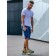 Male shorts, size 54, blue color