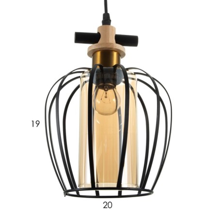 Lamp Bayerlux 2118/1bk E27 40W Black 15x15x100 cm-6
