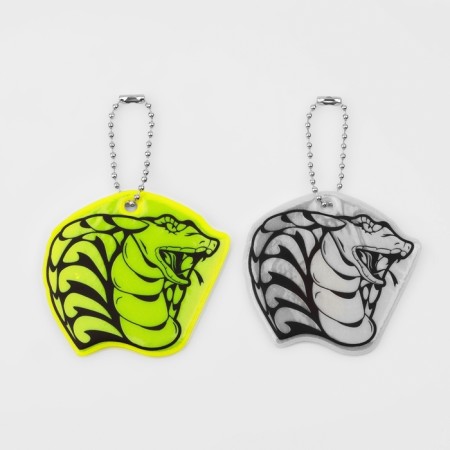 The reflective element "Cobra head", bilateral, 6.2 × 5.7 cm, color mix-4