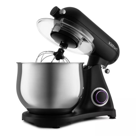Mixer KT-3074, Planetarny, 1800 W, 8 l, 3 nozzles, 6 speeds, black