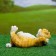 Garden figure "Lazy cat" 23x12x10cm