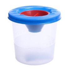 A glass-nonsense glass with a lid of 210 ml, calligrata, blue