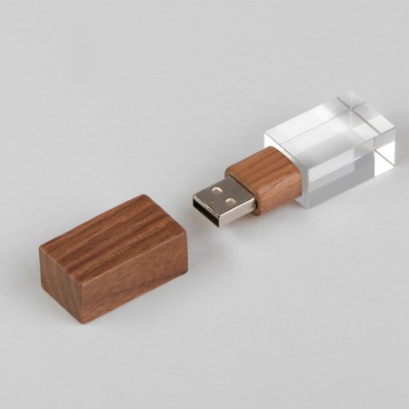 Flash drive E 310 Wood BL, 32 GB, USB2.0, th Up 25 MB/s, PBU up to 15 Mb/s, crystal in a tree-5