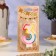 A candle for a cake with sparkles "Shiny rim", the number "3", 7 cm