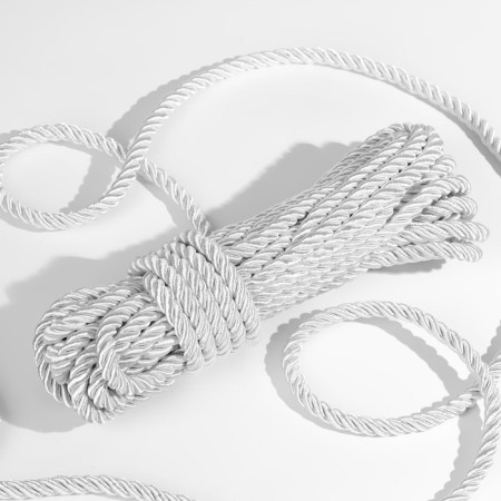 Cord twisted, d = 8 mm, 10 ± 1 m, silver color