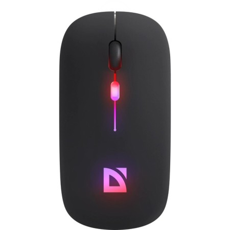 The mouse Defender Touch MM-997, a wire, optical, silent, RGB, 1600 dpi, 500 mAh, USB, black