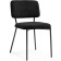 Stol on a metal frame Metal/Buyer fabric, black/black 48x555x77 cm