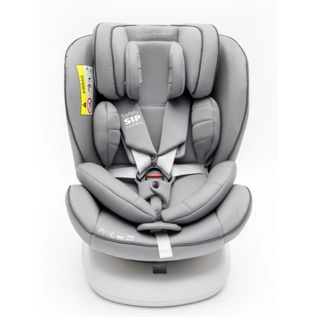 AMAROBABY Champion, ISOFIX fastening, class D, group 0+/1/2/3 (0-36 kg), gray gray-5