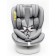 AMAROBABY Champion, ISOFIX fastening, class D, group 0+/1/2/3 (0-36 kg), gray gray