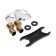 Everest bathtub B22-023, straight flat spout, with a shower set, chrome