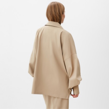 Women's jacket Minaku: safari beige color, river 42-5