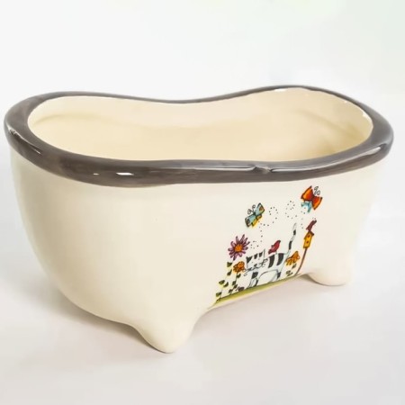 Elrington sponge stand “Striped Cat”, 12.7x6.7 cm-1