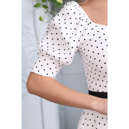 Female dress, size 50, white color-12