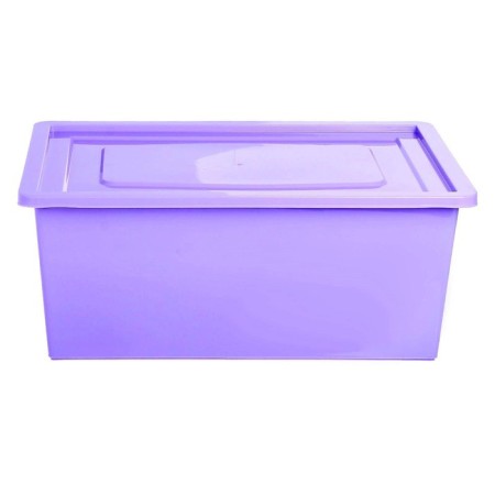 Box for toys with a lid, "Funny Zoo", volume 30 l, color violet-4