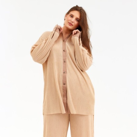 Women's costume minku: Casual Collection Coffee color, river 48-6