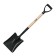 Shovel of soviet, rectangular, l = 98 cm, wooden stalk, pretul