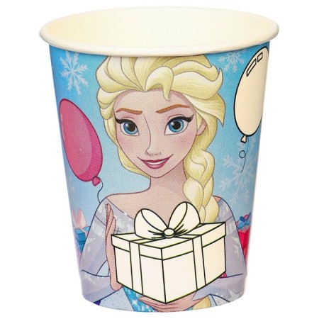 A glass of paper "Happy Birthday!", 250 ml, cold heart-1