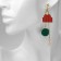 New Year! Earrings "New Year" hanging, hat, colored in gold