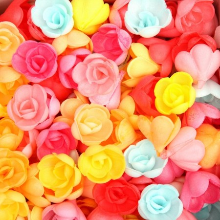 Top Decor wafer roses, small, mix, set of 145 pcs.-3
