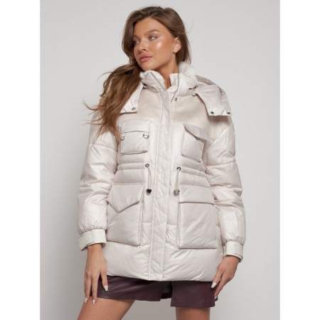 Winter jacket, size 52, beige color-4
