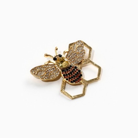 Brooch "Blow with happiness", 5.4 x 4.7 cm-2