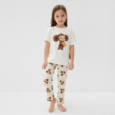 PAZHAMA Children's KAFTAN Cheburashka R.32 (110-116)